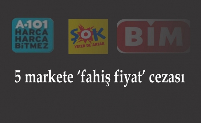 Fahiş fiyatlar nedeniyle Süper marketlere ceza kesildi