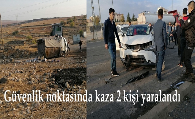 İdil Midyat çevre yolunda kaza 2 kişi yaralandı