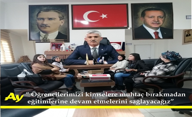 AK Parti İlçe Başkanı Murat Ay'dan İMYO Öğrencilerine destek