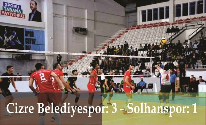 Cizre Belediyespor: 3 - Solhanspor: 1