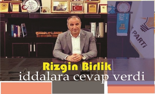 Rizgin Birlik ailesi hakkındaki iddialara ilişkin açıklama yaptı