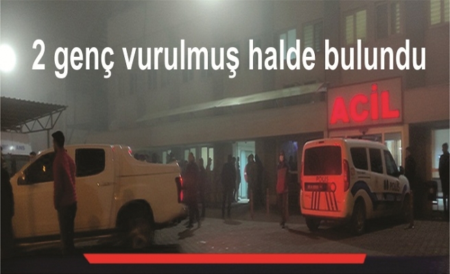 2 genç vurulmuş halde bulundu