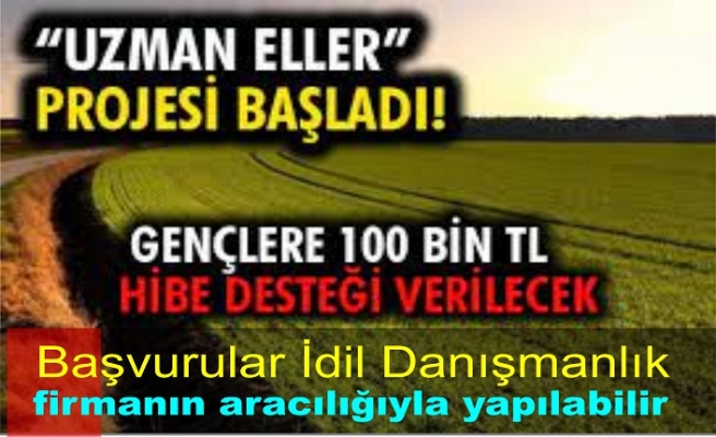 Uzman eller projesi başvuruları başladı