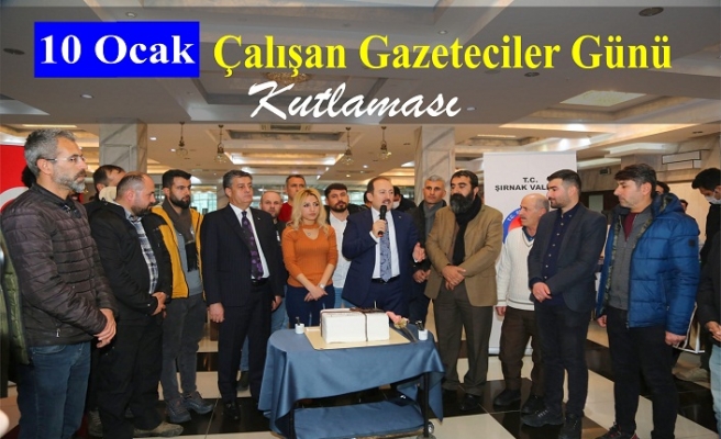 Validen 10 Ocak Çalışan Gazeteciler Günü kutlaması