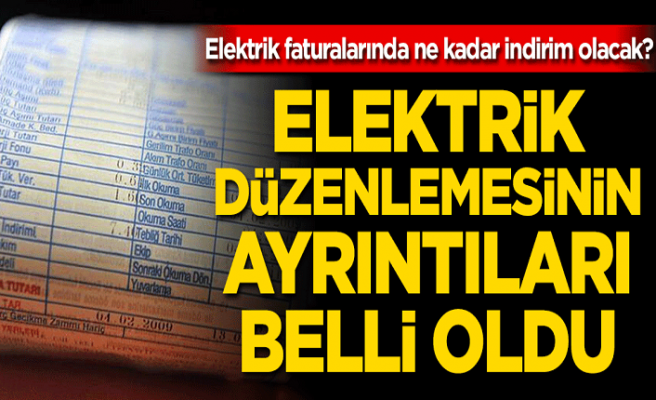 Elektrik faturalarında ne kadar indirim olacak?