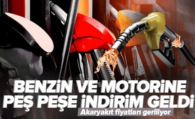 Motorin ve benzin fiyatı için peş peşe yeni indirim geldi 16 Mart benzin ve motorin fiyatları