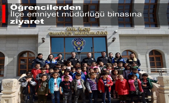 Öğrencilerden İlçe Emniyet Müdürlüğüne ziyaret