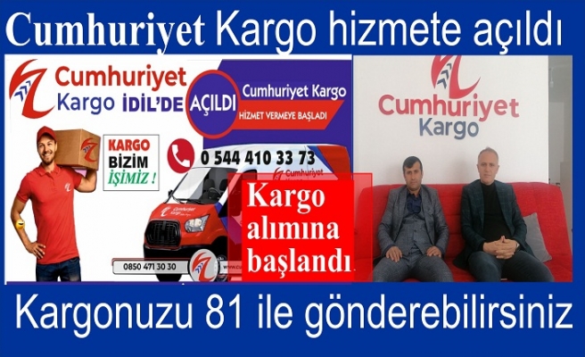 Cumhuriyet Kargo şubesi hizmete açıldı