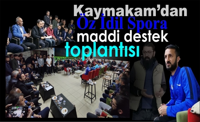 Kaymakam'dan Öz İdil Spora maddi destek