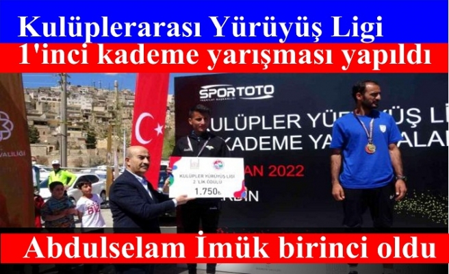 Spor Toto Kulüpler Yürüyüş Ligi yarışmalarının 1'inci kademesi Mardin'de gerçekleştirildi