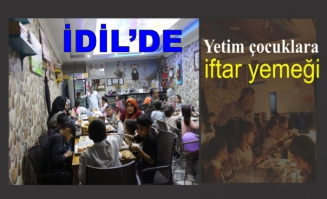 Yetim Çocuklara iftar yemeği veriliyor