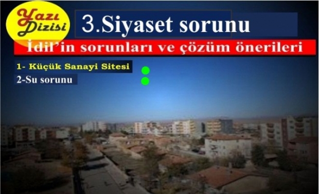 İdil'in Siyaset sorunu