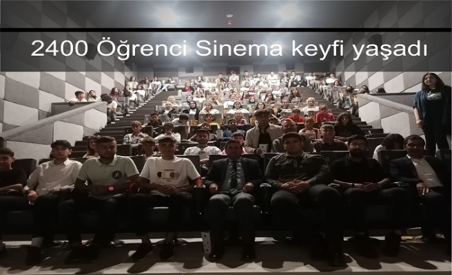 Okullardan 2400 öğrenci Sinema da Cudi 2 filmni izledi