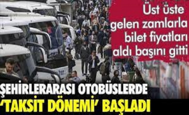 Otobüs biletlerinde taksit dönemi