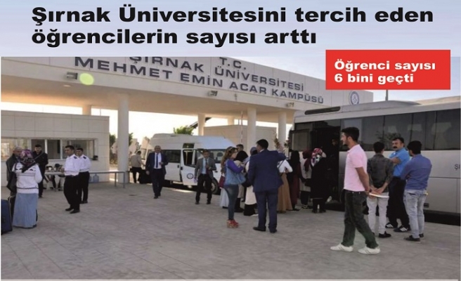 Şırnak Üniversitesini tercih eden öğrencilerin sayısı arttI