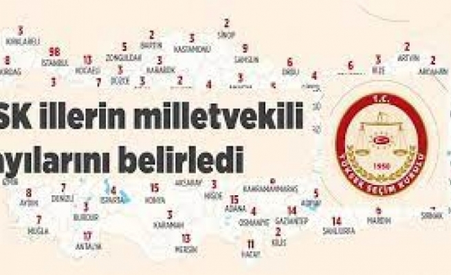 YSK açıkladı Şırnak'ın milletvekilli sayısı kaç oldu