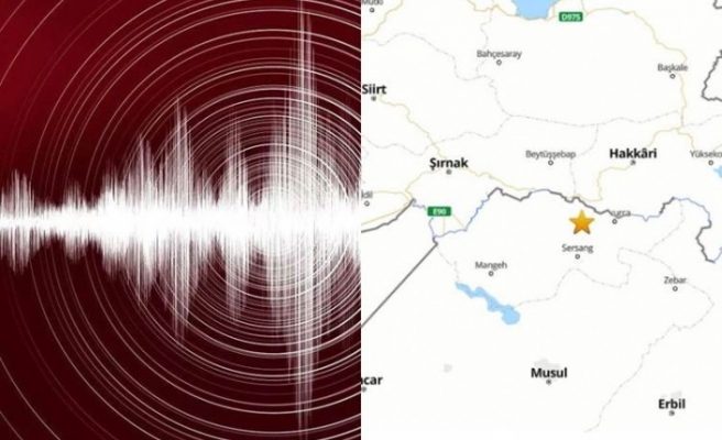 Deprem İdil'de hissedildi