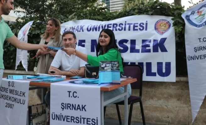 Şırnak Üniversitesi için stand kuruldu