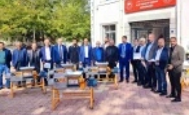 Üzüm sıkma makinaları dağıtıldı