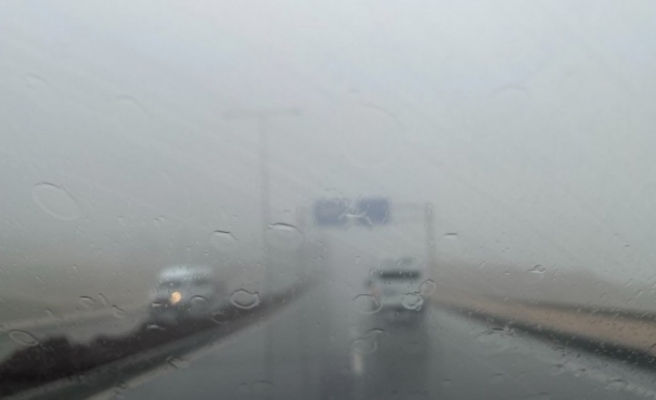 Şırnak'ta sis ve yağış etkili oldu