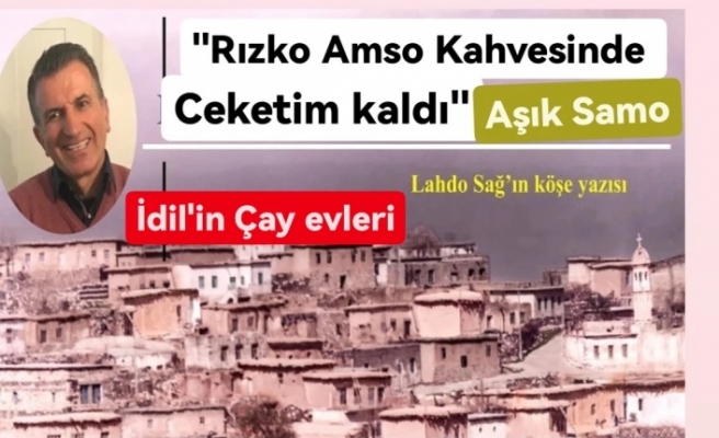 Rızko Amso Kahvesinde Ceketim kaldı