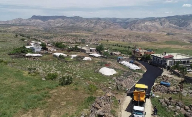 Sulak yoluna asfalt çalışması başladı