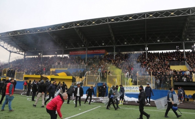 Şırnak Petrol Spor maçından sonra kavga