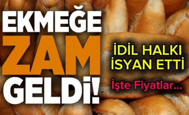 Ekmeğe zam pide kaç lira oşdu