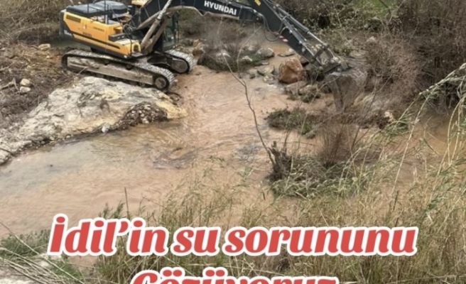 İdil Belediyesi Su sorunu çözmek için çalışma başlattı
