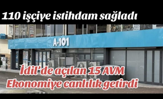 İdil’de kaç AVM açıldı ? idil’in ekonomisine neler kattı