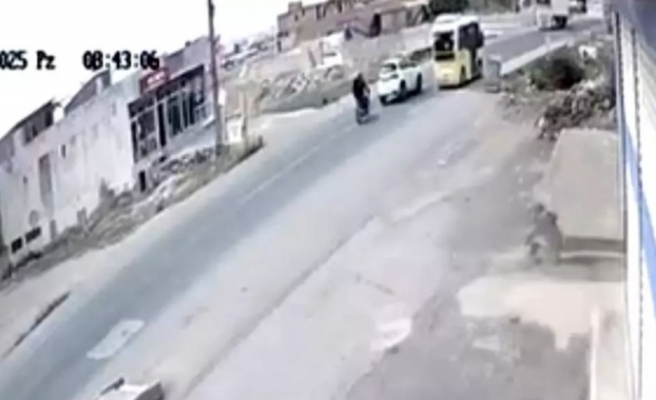 Motosiklet kazası 2 yaralı
