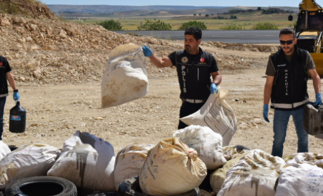 2 Ton uyuşturucu yakılarak imha edildi