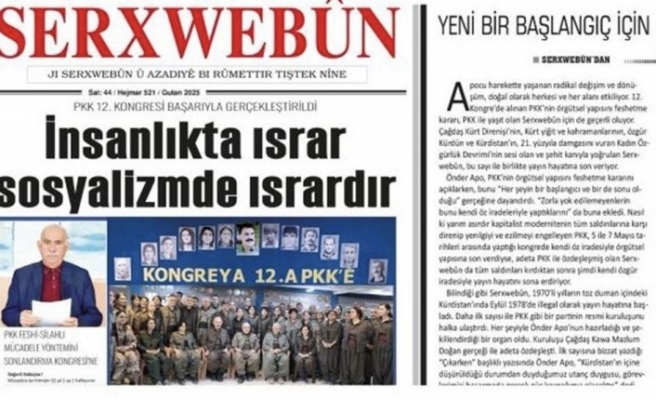 Serxwebun gazetesi yayın hayatına son verdi