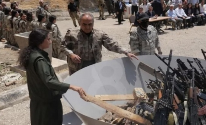 PKK’nin Silah bırakma töreninden ilk görüntüler