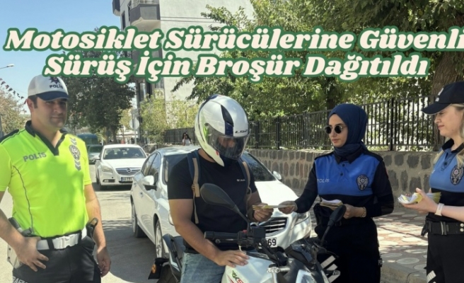 Toplum destekli polis ekibi uyarı broşürleri dağıttı