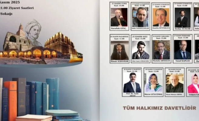 Cizre’nin kitap fuarı başlıyor Ünlü Yazarlar ve Kültürel Etkinliklerle Dolu 10 Gün