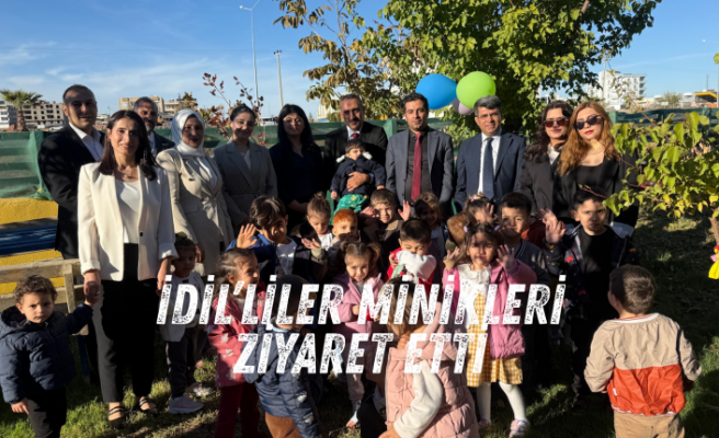 İdil’li minikler ziyaretçilerle buluştu