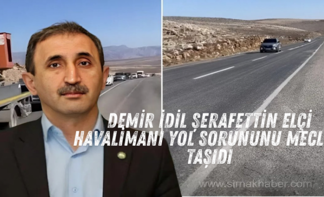 Şerafettin Elçi Havalimanı yolu meclise taşındı