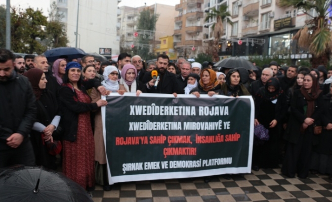Cizre Süriye Protestosu 3 gözaltı
