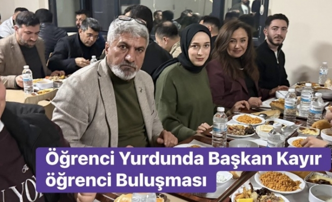 Belediye Başkanı Kayır Öğrencilerle yemekte bir araya geldi