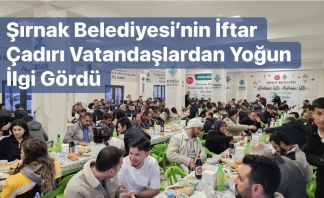 Şırnak’ta Ramazan Sofrası kuruldu