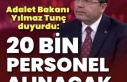 Adalet Bakanlığı 20 bin personel alacak