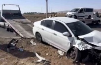 Trafik kazası 4 kişi yaralandı