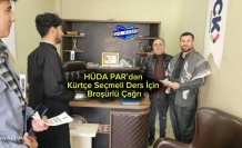 HÜDAPAR İdil'de Kürtçe dersi seçilmesi için broşör dağıttı