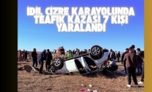 İdil Cizre karayolunda trafik kazası 7 kişi yaralandı