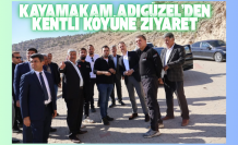 Kaymakam Adıgüzel’den Kentli köyüne ziyaret