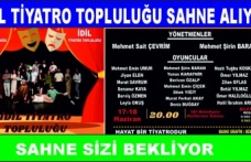 İdil Tiyatro topluluğu seyircinin huzuruna çıkıyor