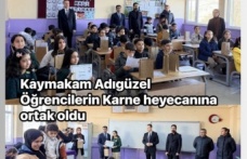 Karne Gününde Kaymakamdan Öğrencilere Moral Ziyareti