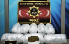 Yolcu otobüsünde 9 Kilo esrar ele geçirildi