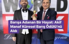 Akif Manaf’a Küresel Barış ödülü